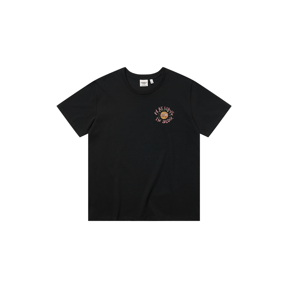 플랫웨이브 인 서울 니로 프린트 티셔츠 블랙(Flatwave in Seoul Nilo Print T-Shirts Black)