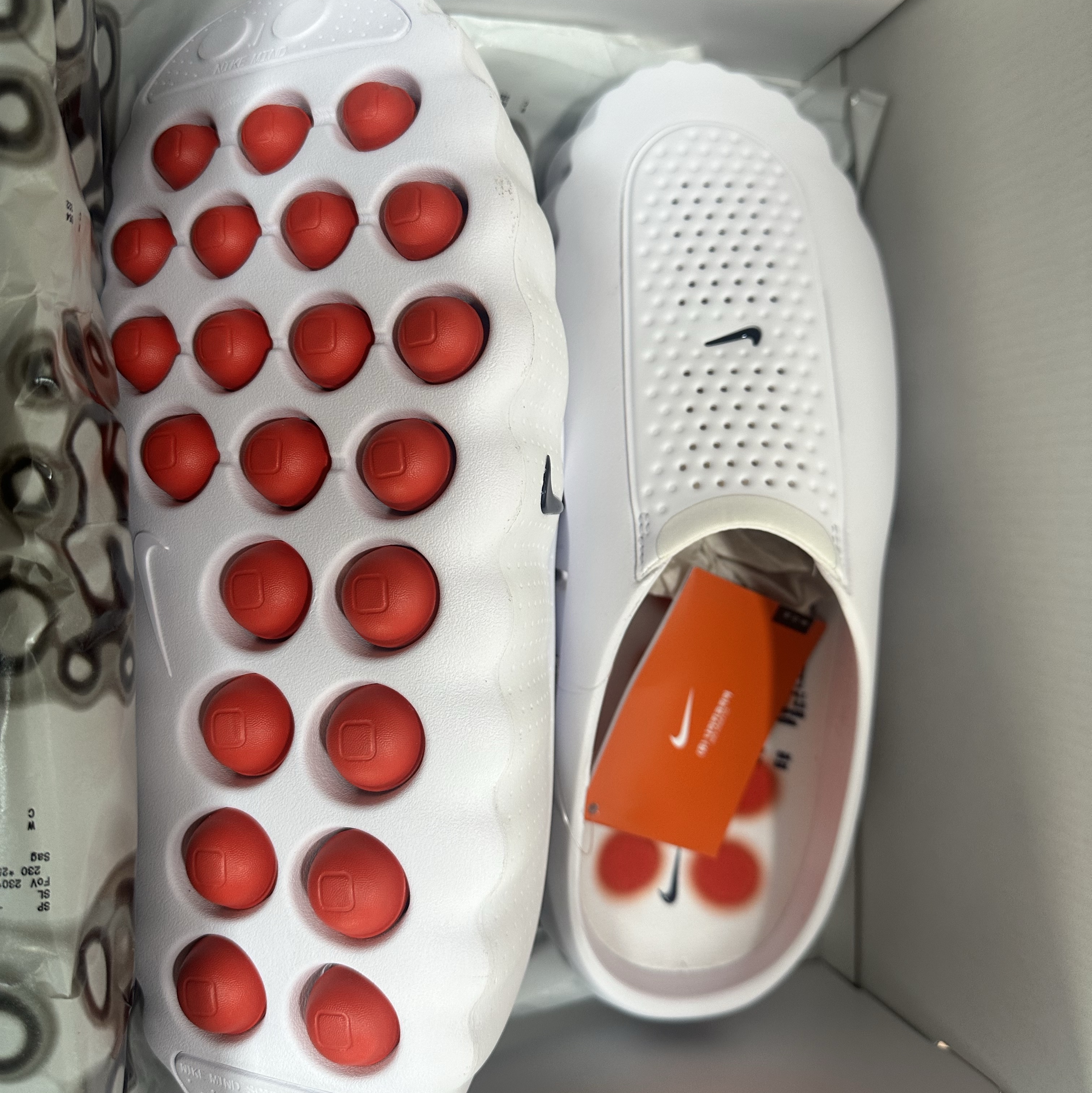 Nike Mind 001 Slide White 착용 스타일