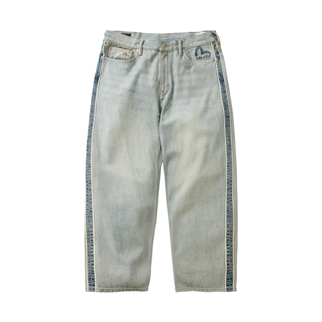 팔라스 x 에비수 P90 배기 진 리버스 인디고 - 26SS(Palace x Evisu P90 Baggy Jean Reverse Indigo - 26SS)