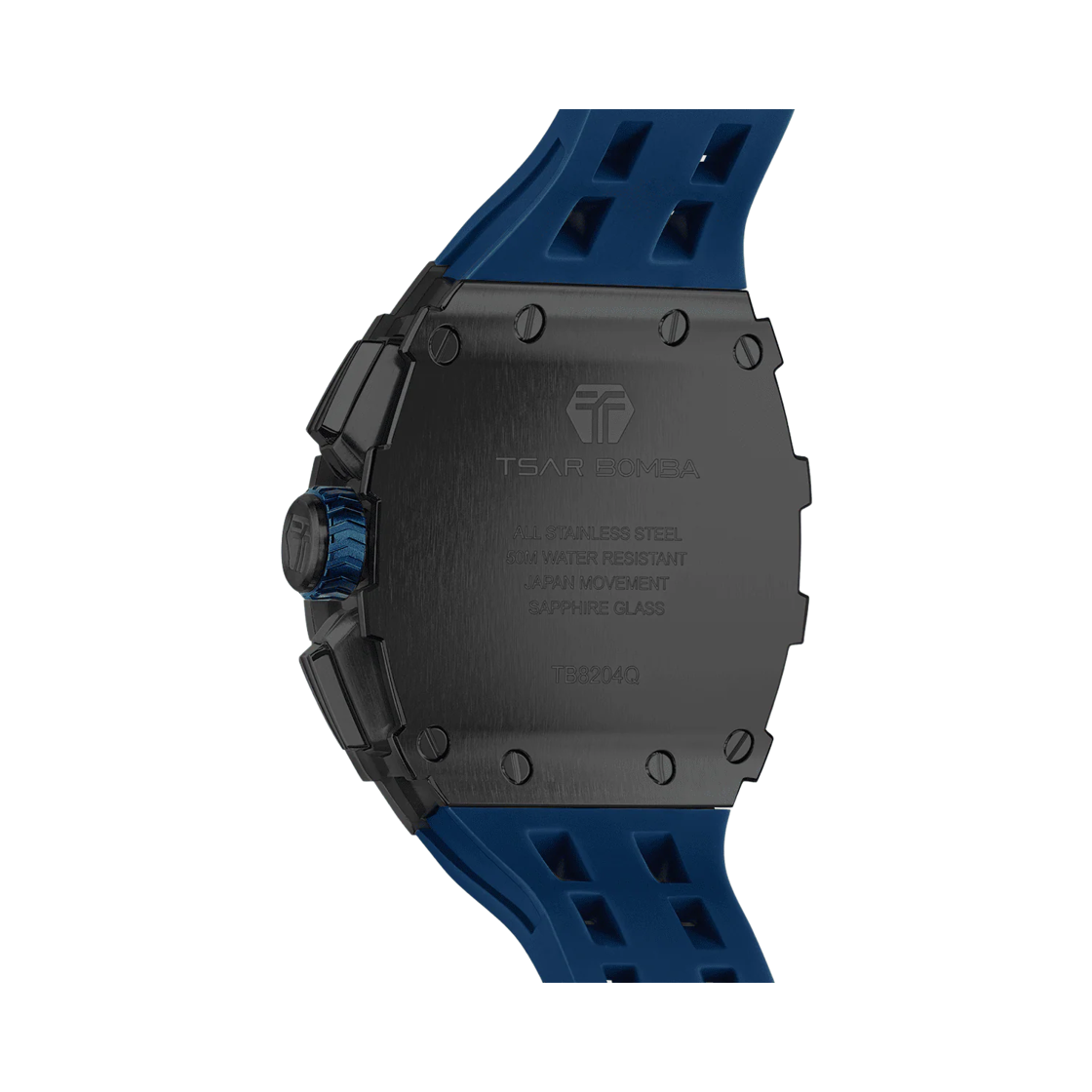 차르봄바 엘리멘탈 크로노그래프 캘린더 쿼츠 워치 TB8204Q-40 블랙 블루(Tsar Bomba Elemental Chronograph Calendar Quartz TB8204Q-40 Black/Blue) - 2