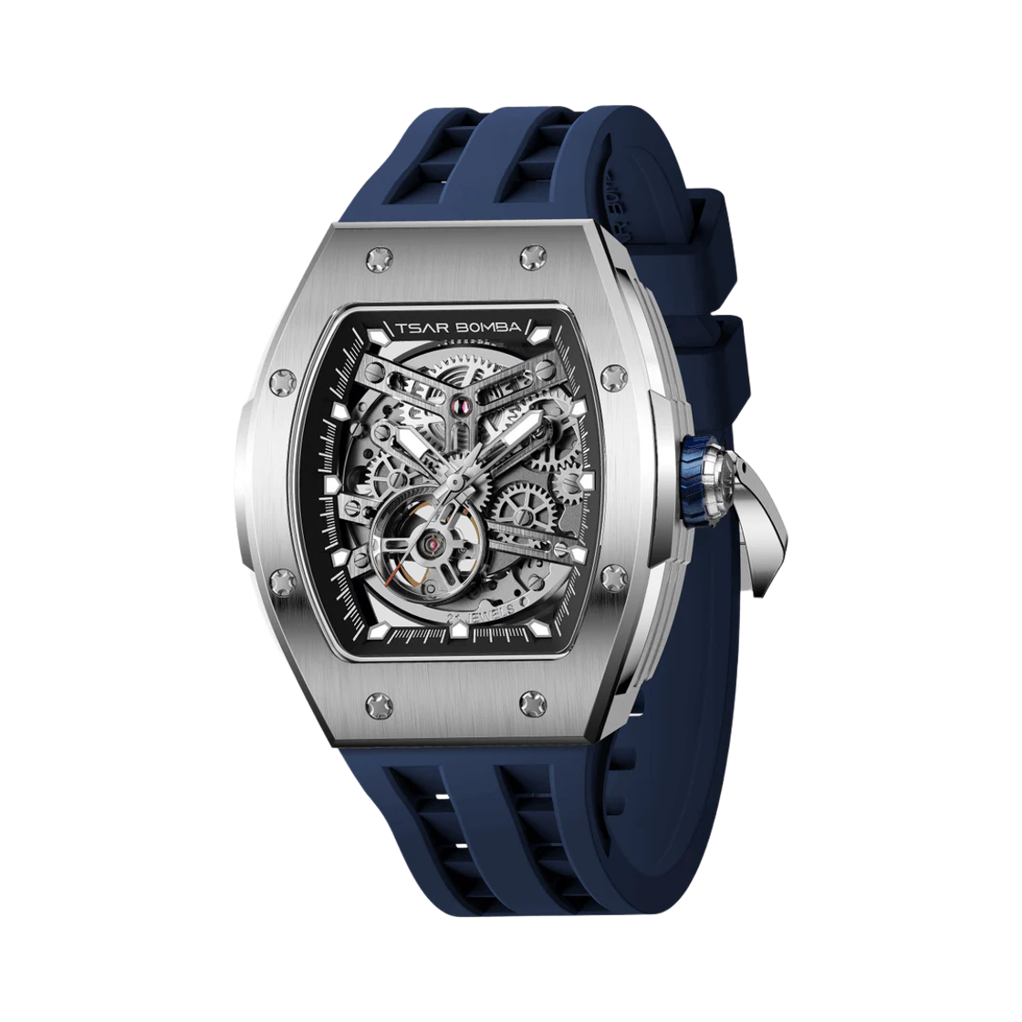 차르봄바 엘리멘탈 오토매틱 워치 TB8228A 실버 블루(Tsar Bomba Elemental Automatic Watch TB8228A Silver Blue)