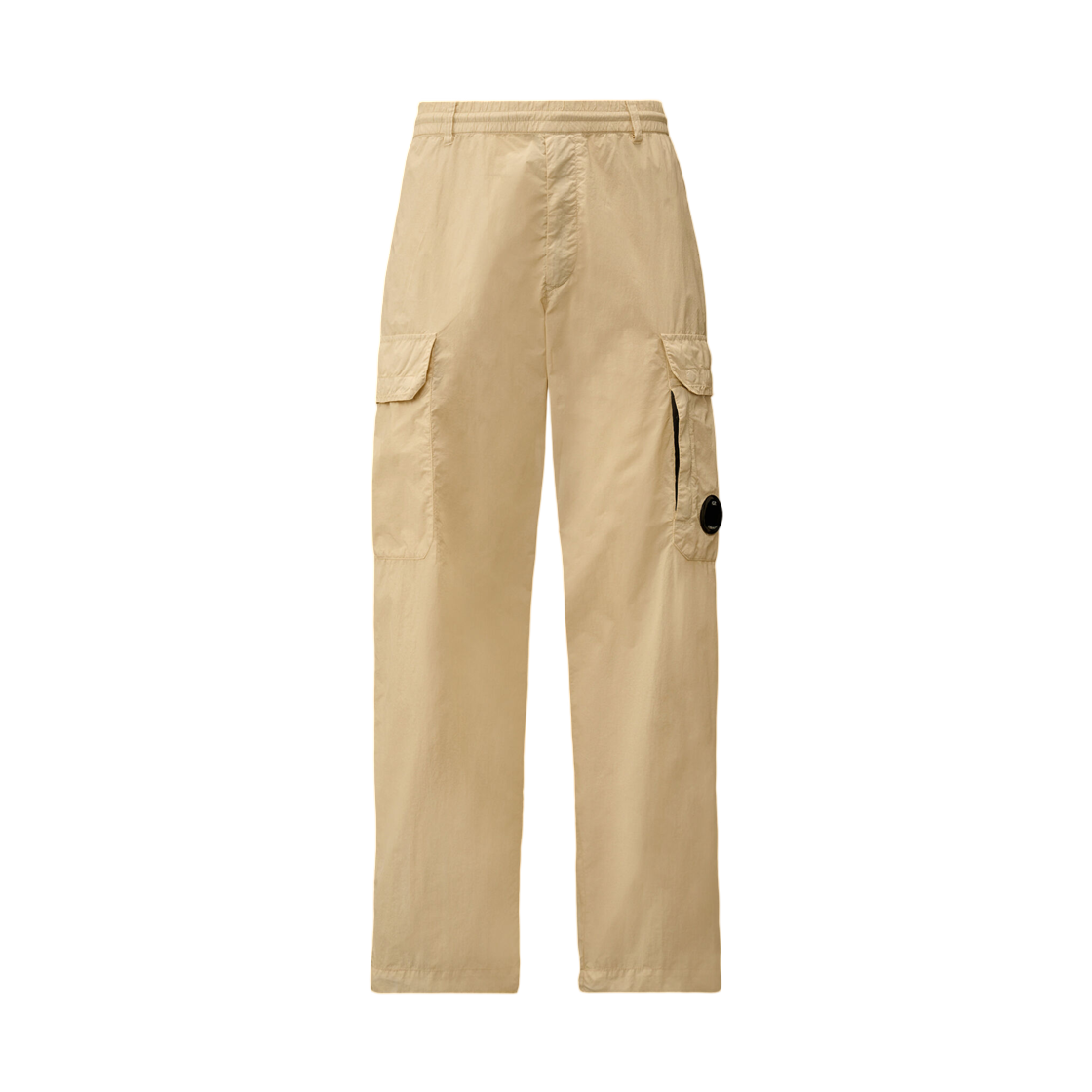 20CMPA140A005991G114 C.P. Company Flatt Nylon Loose Cargo Lens Pants Frozen Dew White - 26SS