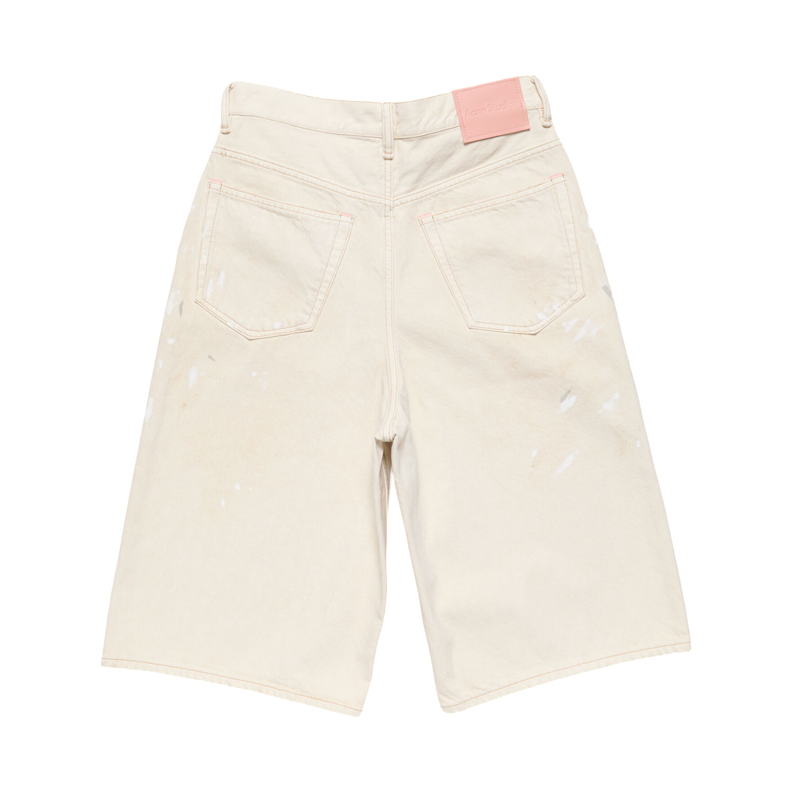 아크네 스튜디오 스테인드 데님 쇼츠 화이트(Acne Studios Stained Denim Shorts White) - 2