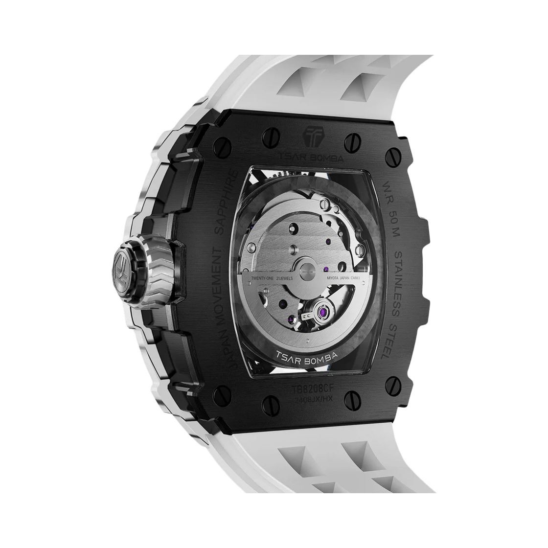 차르봄바 엘리멘탈 카본파이버 오토매틱 TB8208CF-35 엘리트 화이트(Tsar Bomba Elemental Carbon Fiber Automatic TB8208CF-35 Elite White) - 2