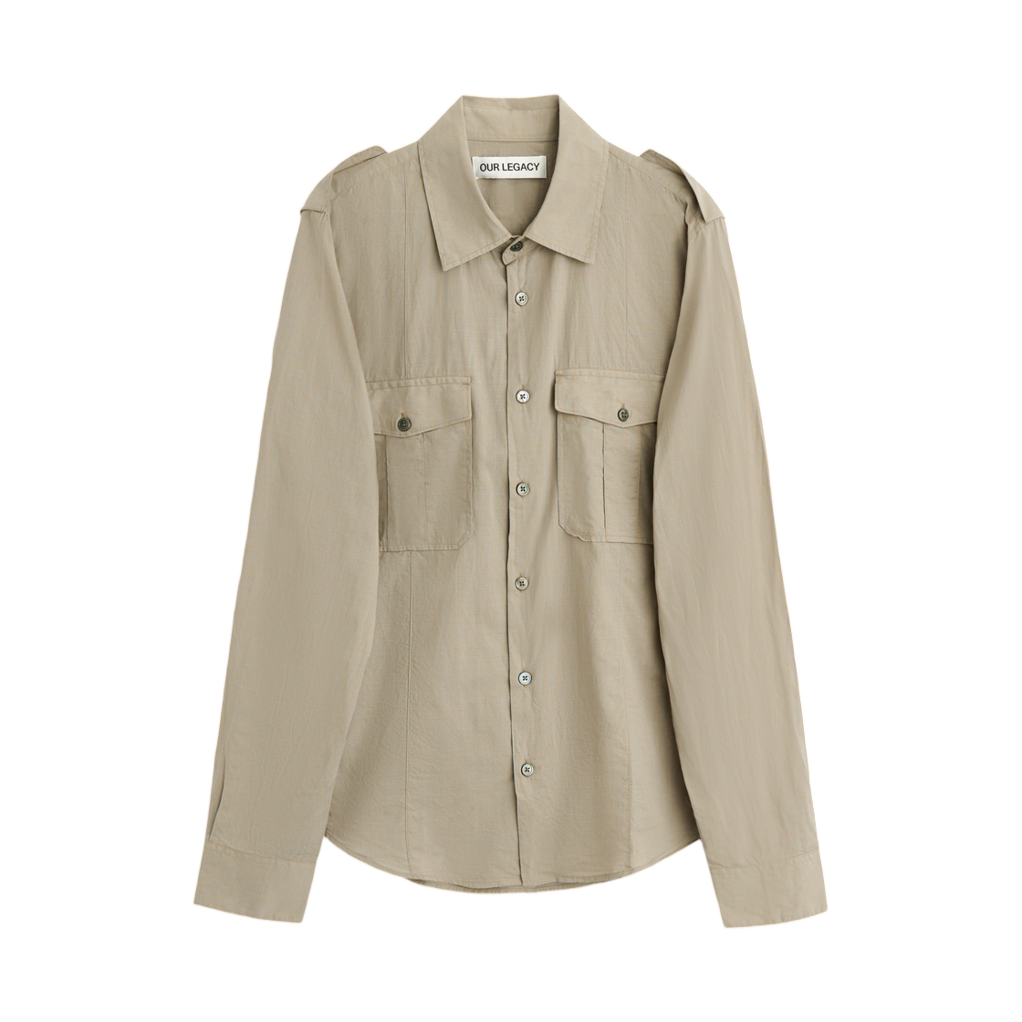 M2262LF Our Legacy Lean Shirt Faint Check Cotton Gauze