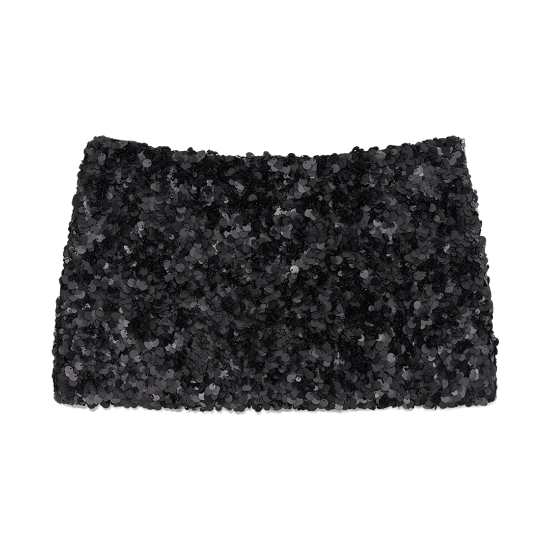 - (W) Glowny Twinkle Mini Skirt Black