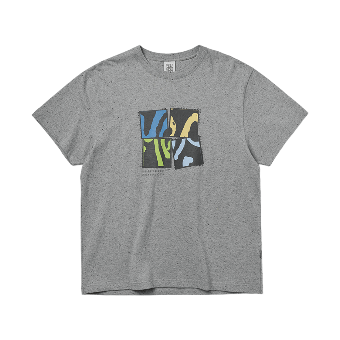 [더블적립]예스아이씨 예스 스플릿 티셔츠 그레이([더블적립]YESEYESEE Y.E.S Split Tee Grey)