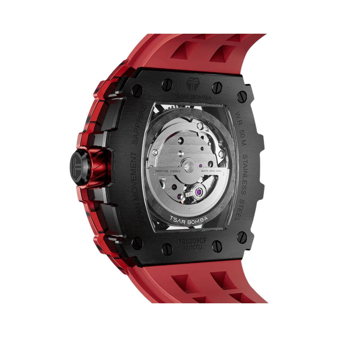 차르봄바 엘리멘탈 카본파이버 오토매틱 TB8209CF-07 불 레드(Tsar Bomba Elemental Carbon Fiber Automatic TB8209CF-07 Bull Red) - 2