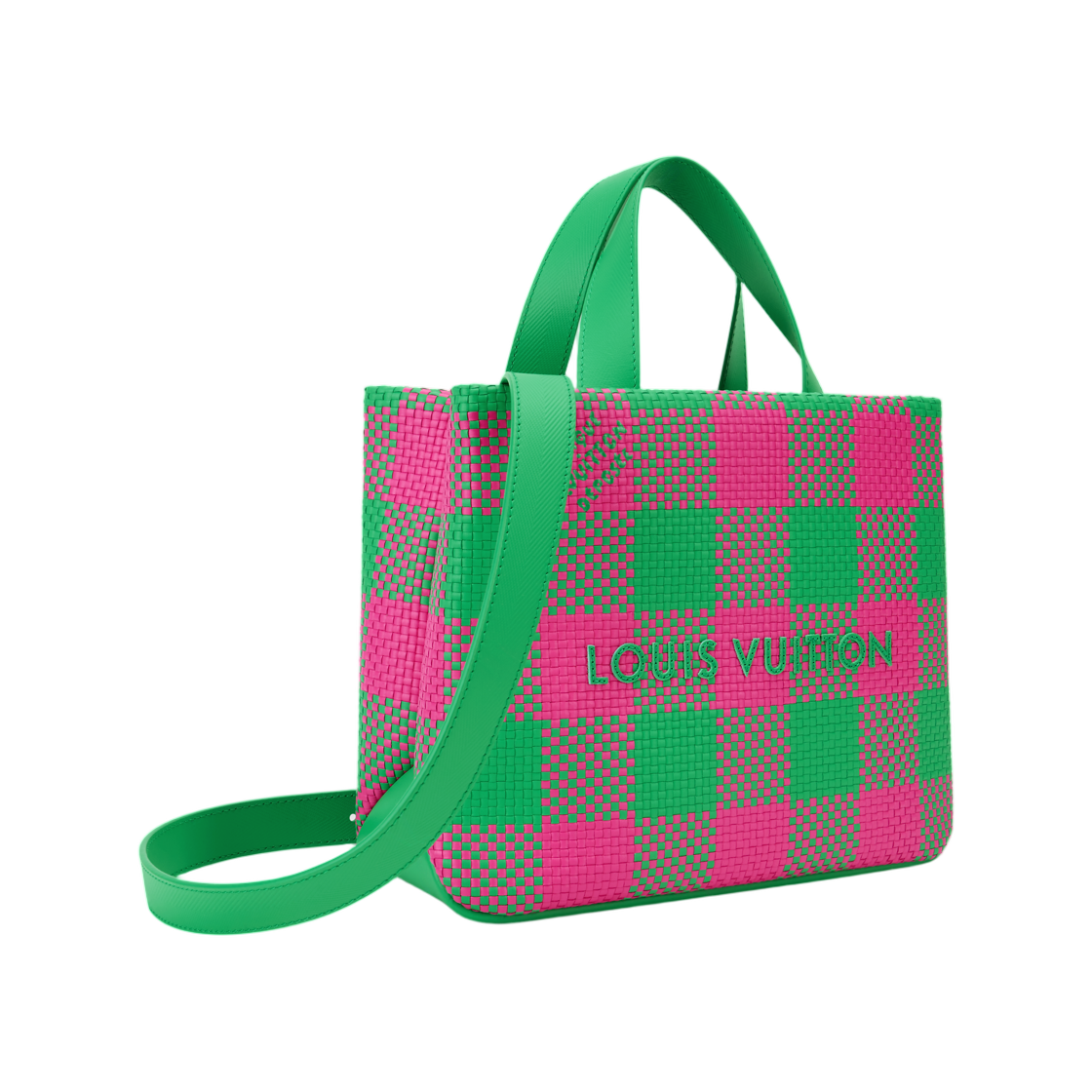 루이비통 미니 쇼퍼 토트 핑크 그린(Louis Vuitton Mini Shopper Tote Pink Green) - 2