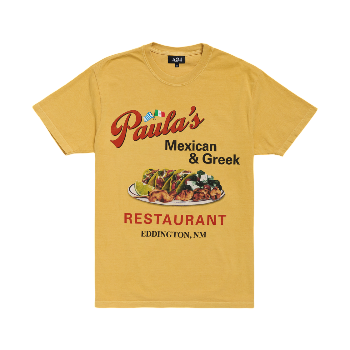 A24 에딩턴 폴라스 티셔츠 옐로우(A24 Eddington Paulas T-Shirt Yellow)