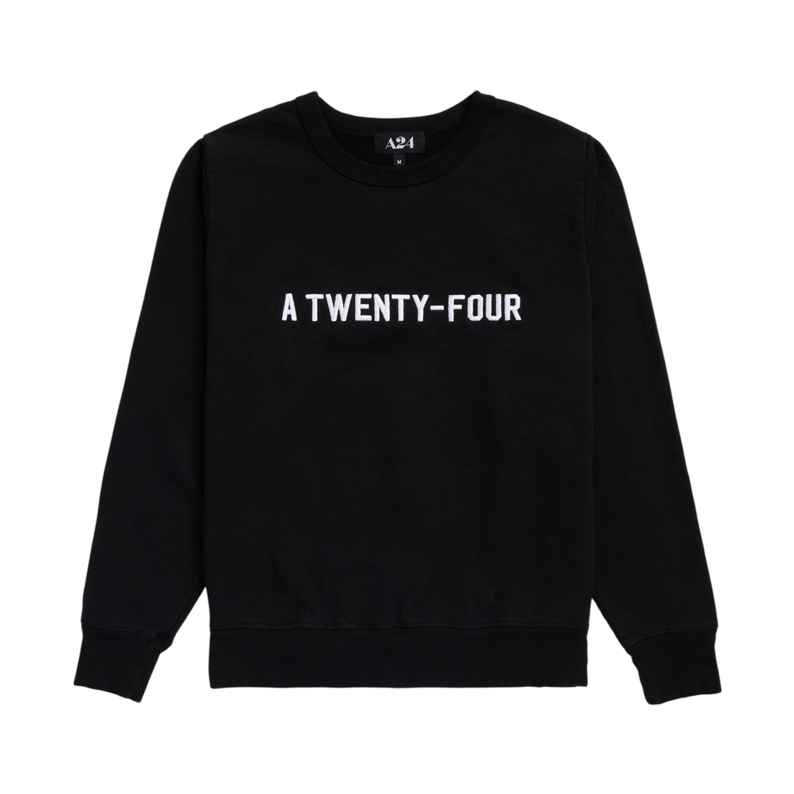 A24 어 트웬티포 자수 크루넥 블랙(A24 A Twenty-Four Embroidered Crewneck Black)