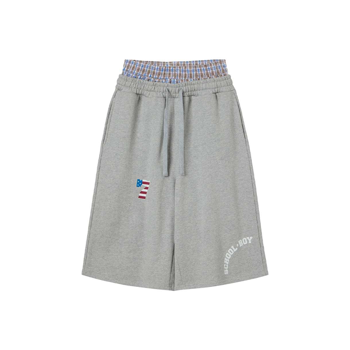 KW6BPALAE17GY [오프라인 전용] AEAE Women Trunk Layered Sweatshorts Melange Grey - 26SS