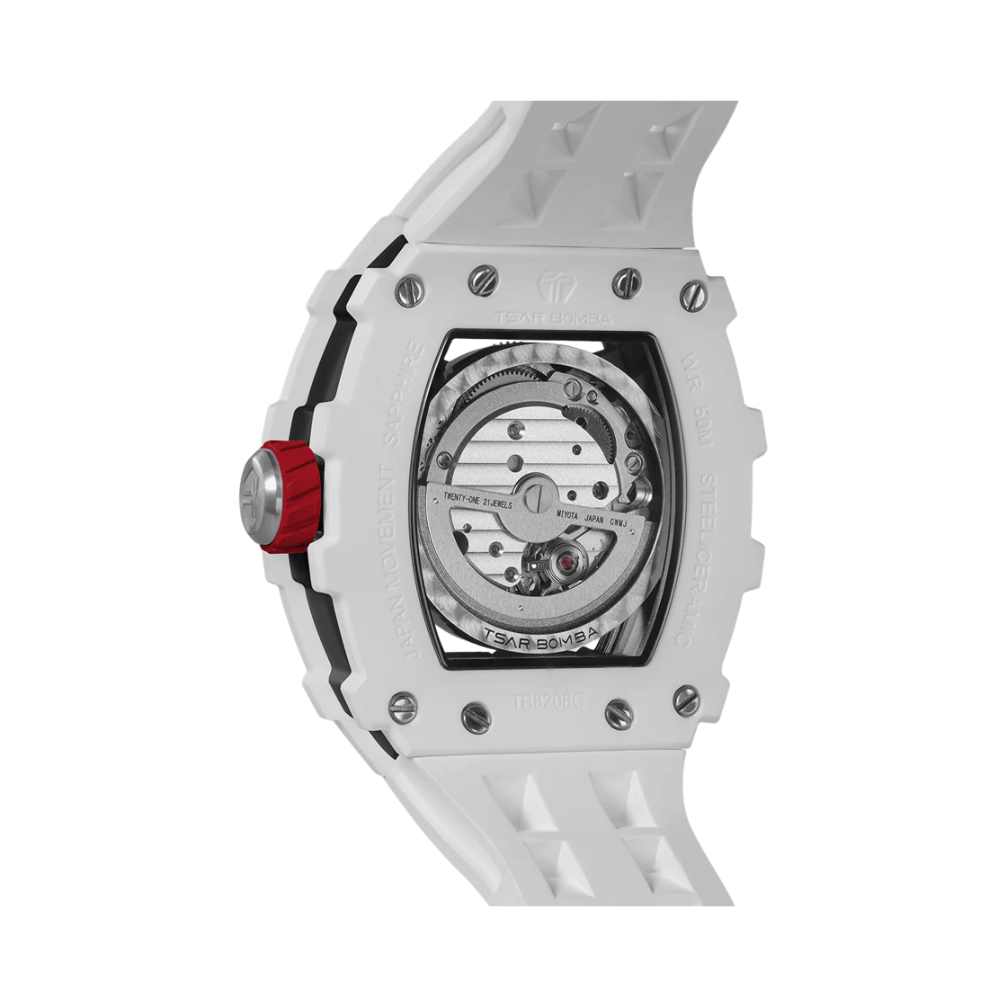 차르봄바 엘리멘탈 세라믹 오토매틱 TB8208C 화이트 레드(Tsar Bomba Elemental Ceramic Automatic TB8208C-08 White Red) - 2