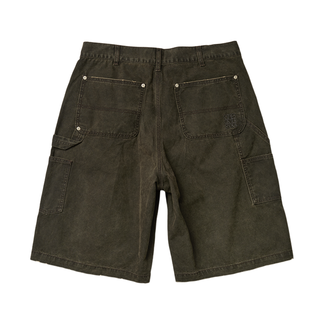 [더블적립]예스아이씨 워시드 캔버스 카펜터 쇼츠 차콜([더블적립]YESEYESEE Washed Canvas Carpenter Shorts Charcoal) - 2