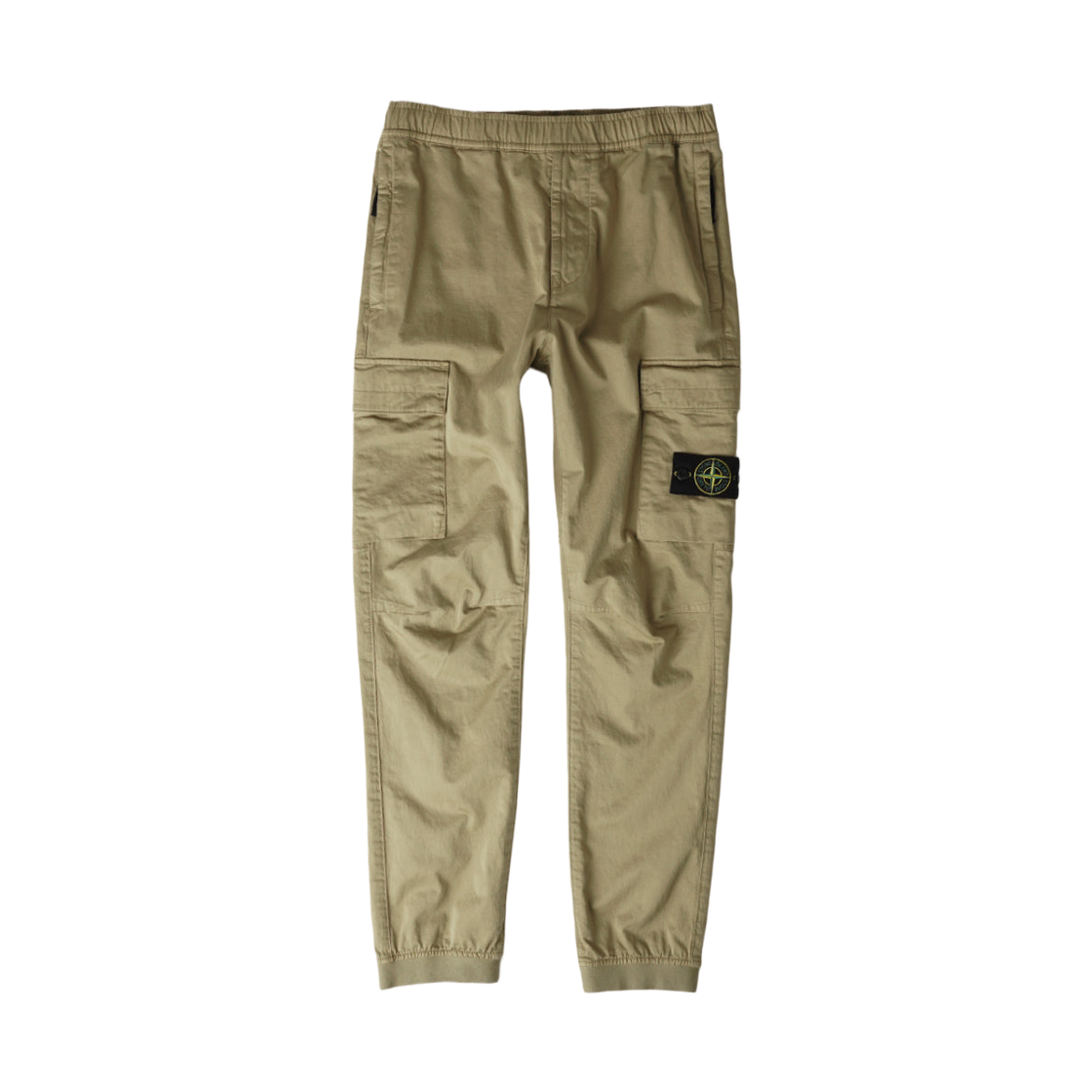 811531314-V0094 Stone Island 31314 Stretch Cotton Wool Satin Regular Tapered Fit Cargo Pants Biscuit - 24FW