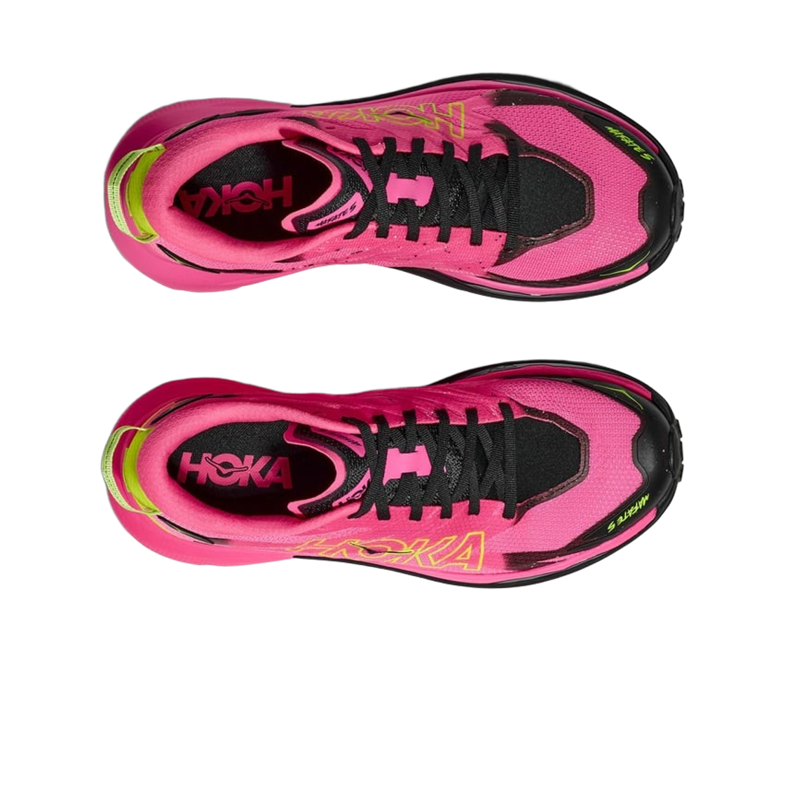 (W) 호카 마파테 5 네온 로즈 블랙((W) Hoka Mafate 5 Neon Rose Black) - 2
