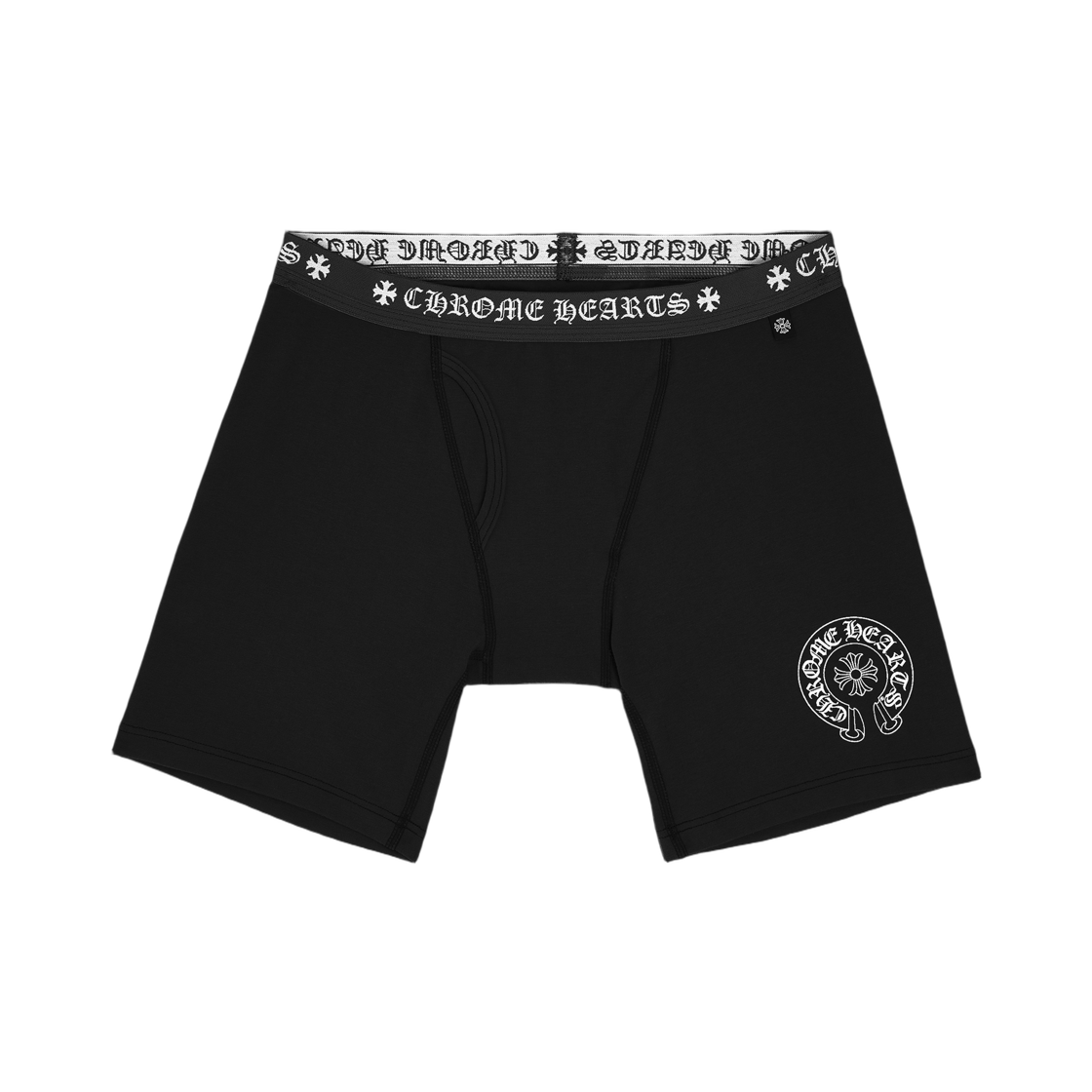 크롬하츠 박서 브리프 롱 블랙 화이트(Chrome Hearts Boxer Brief Long Black White)