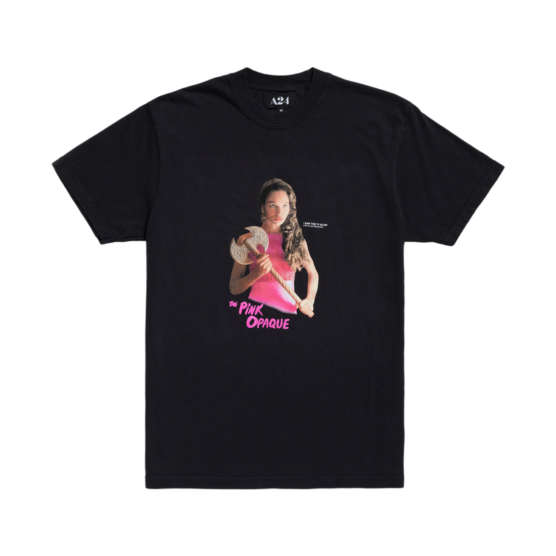 A24 더 핑크 오페이크 이자벨 티셔츠 블랙(A24 The Pink Opaque Isabel T-Shirt Black)