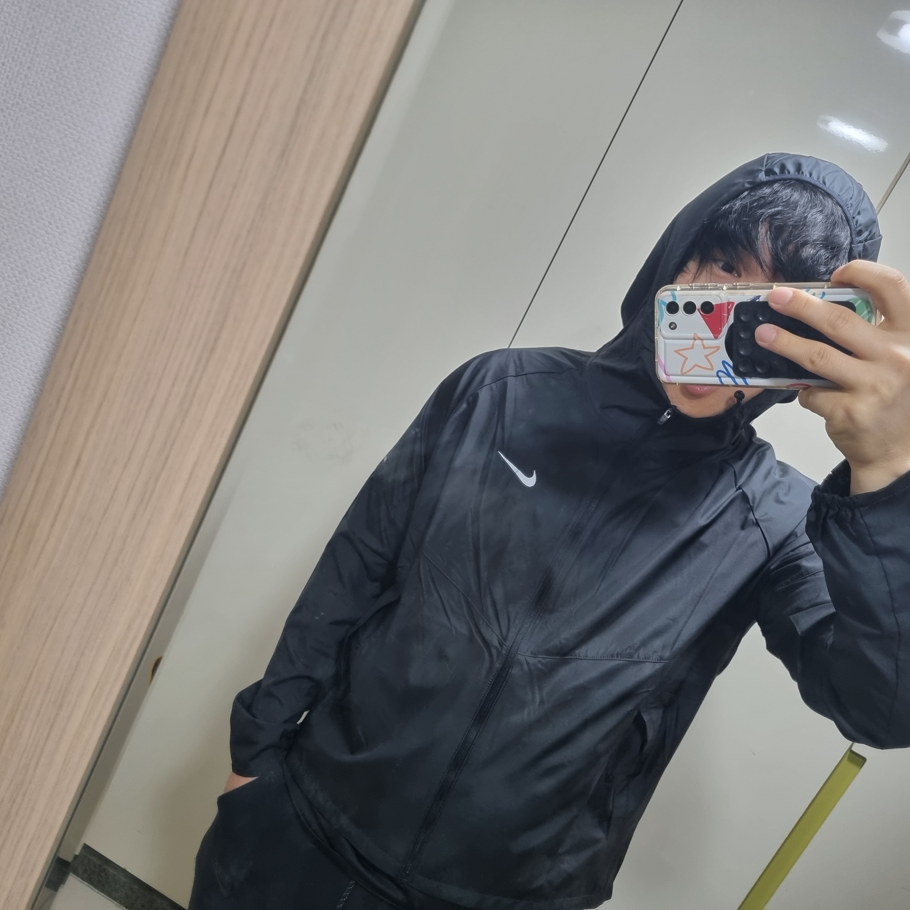 Nike Repel Miler Running Jacket Black - Asia 착용 스타일 - 1