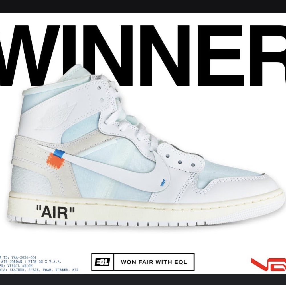 Jordan 1 x Virgil Abloh Archive Retro High Alaska White 착용 스타일