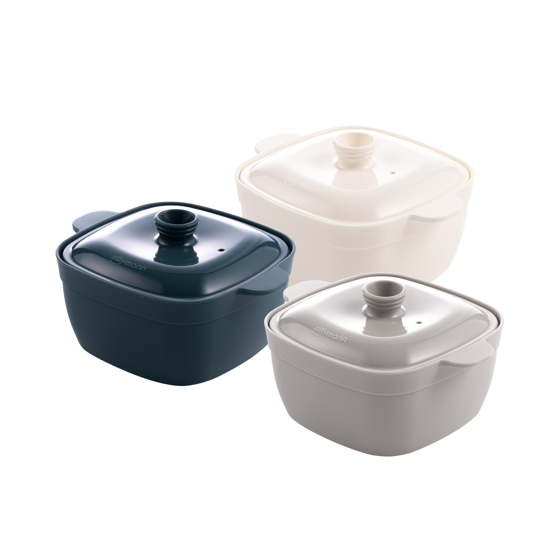 실리만 실리콘 하모니 사각 만능찜기(SILLYMANN Harmony Square Lid Mutli Steamer) - 1