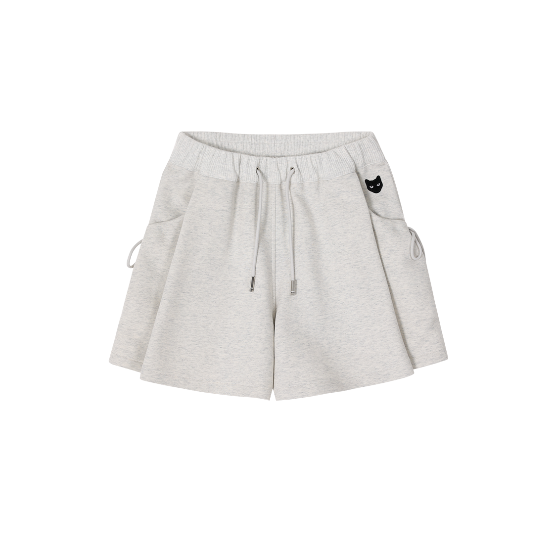 WI2PT806LG (W) SONGZIO ZZERO Wide Fold Short Pants Light Melange Grey