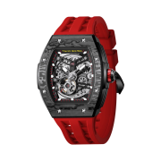 Tsar Bomba Elemental-Carbon Fiber Automatic  TB8228CF-02 Fashion Red