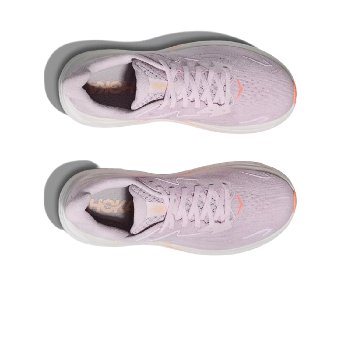 (W) 호카 클리프톤 10 라일락 크림 탠저린 글로우 - 레귤러((W) Hoka Clifton 10 Lilac Cream Tangerine Glow - Regular) - 2