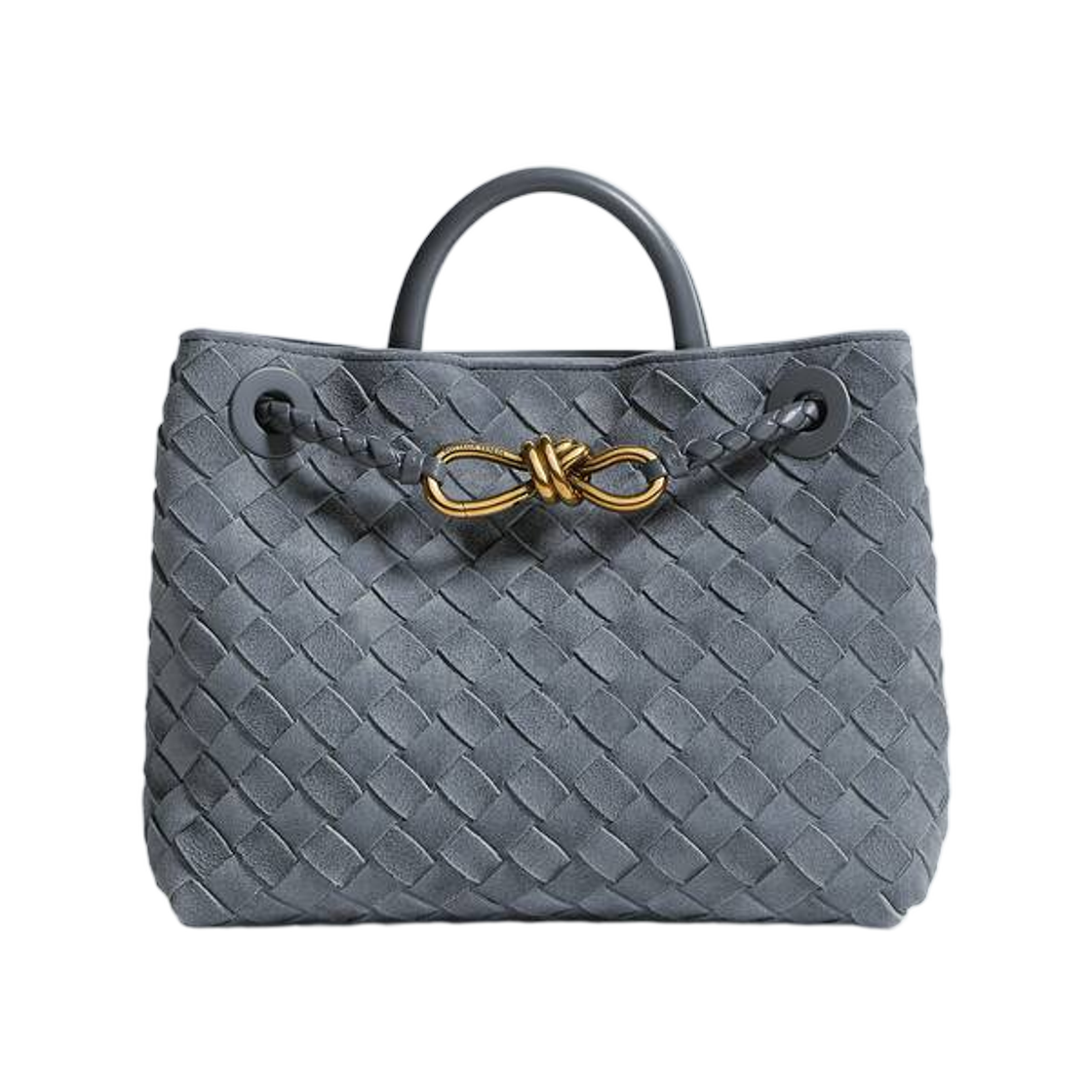 보테가 베네타 스몰 안디아모 클라우디 인디고 그래블(Bottega Veneta Small Andiamo Cloudy Indigo Gravel) - 1