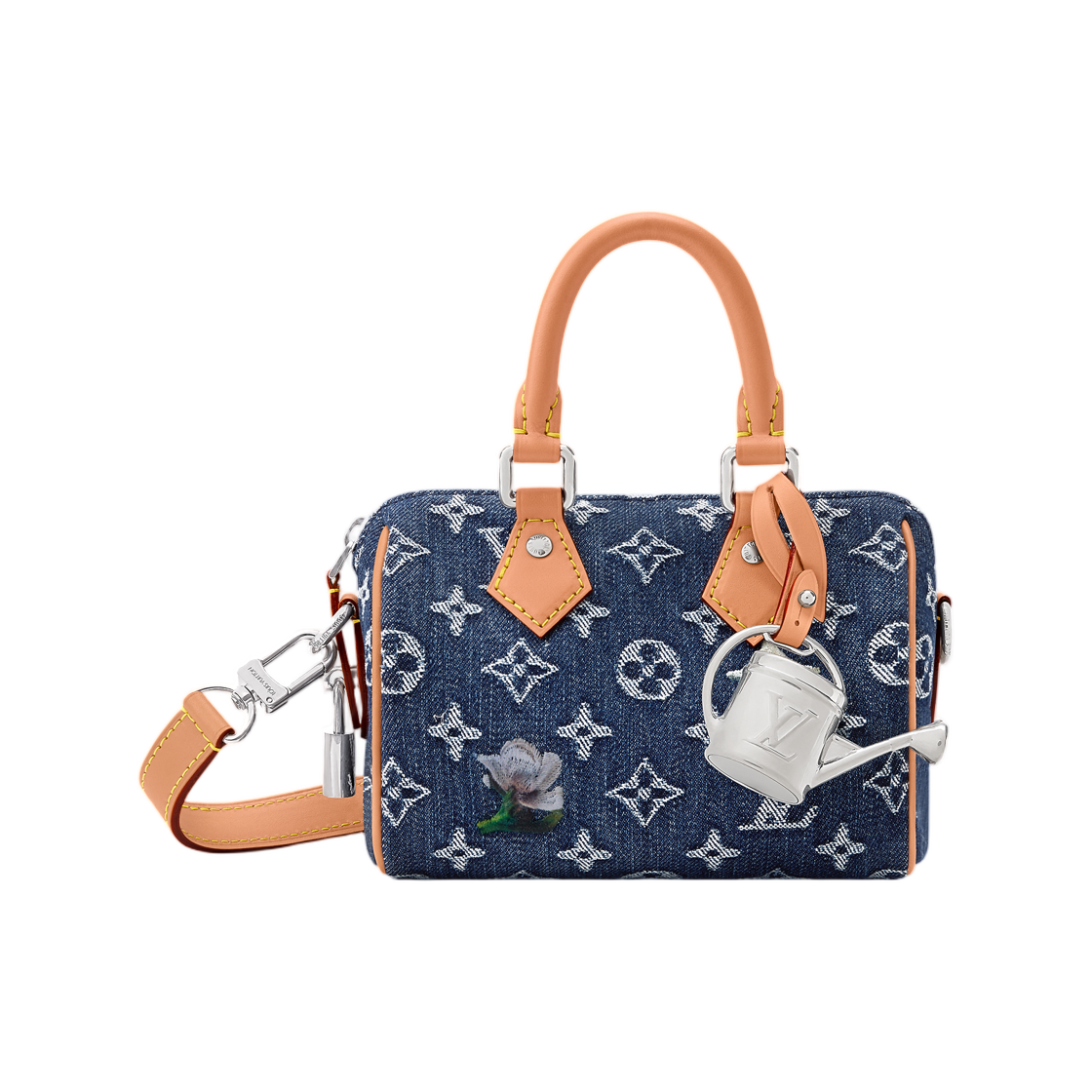 M27557 Louis Vuitton Speedy 18 Bandouliere Blue