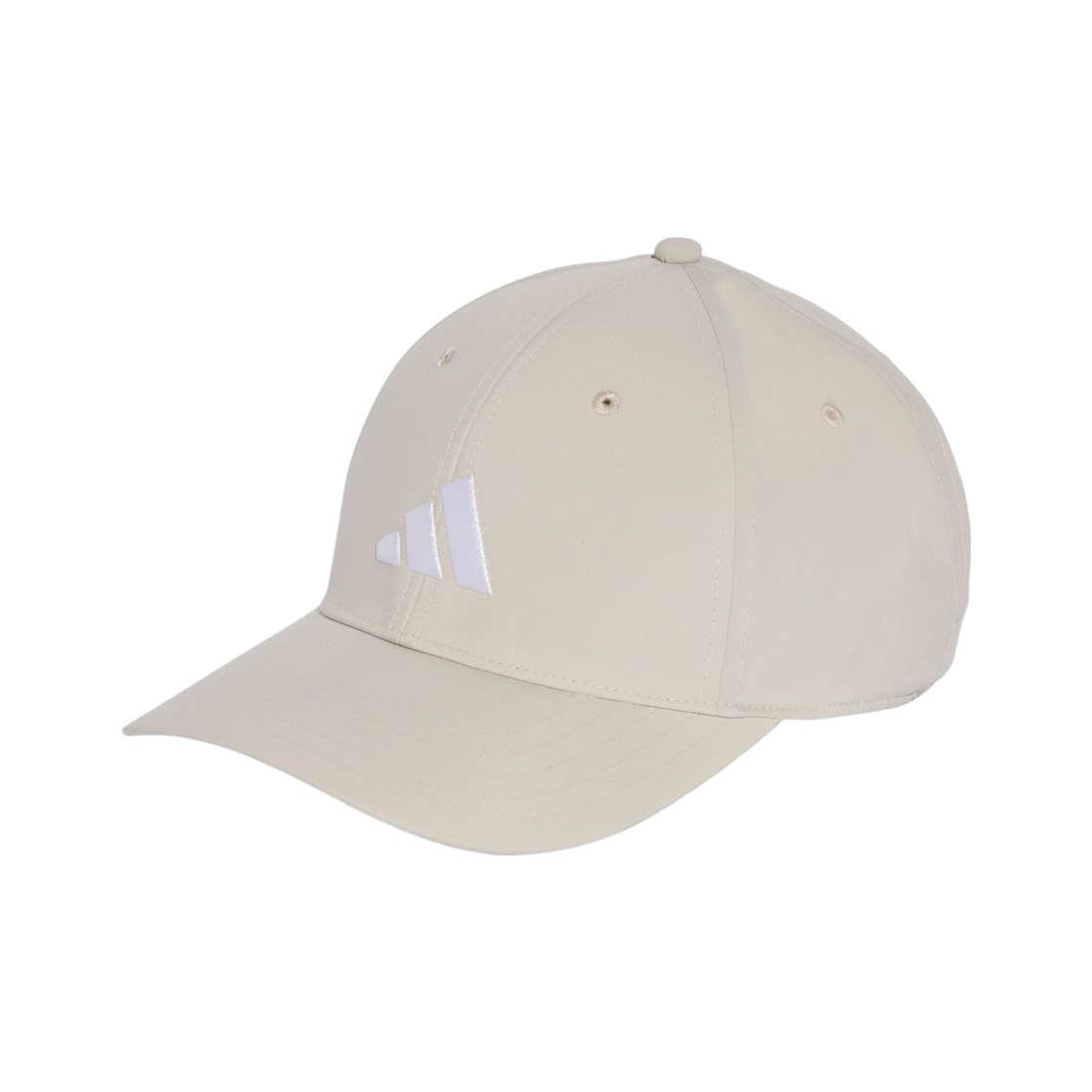 JW6038 Adidas New Logo Embroidered Baseball Cap Beige White