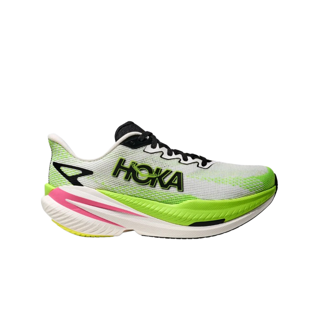 1168721-WNL (W) Hoka Mach X 3 White Neon Lime - Regular