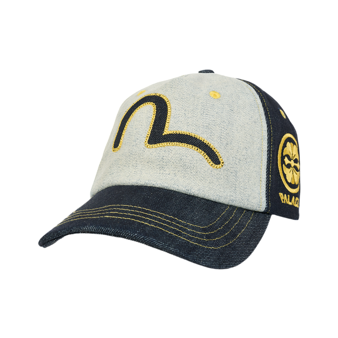 팔라스 x 에비수 스냅백 리버스 인디고 - 26SS(Palace x Evisu Snapback Reverse Indigo - 26SS) - 1