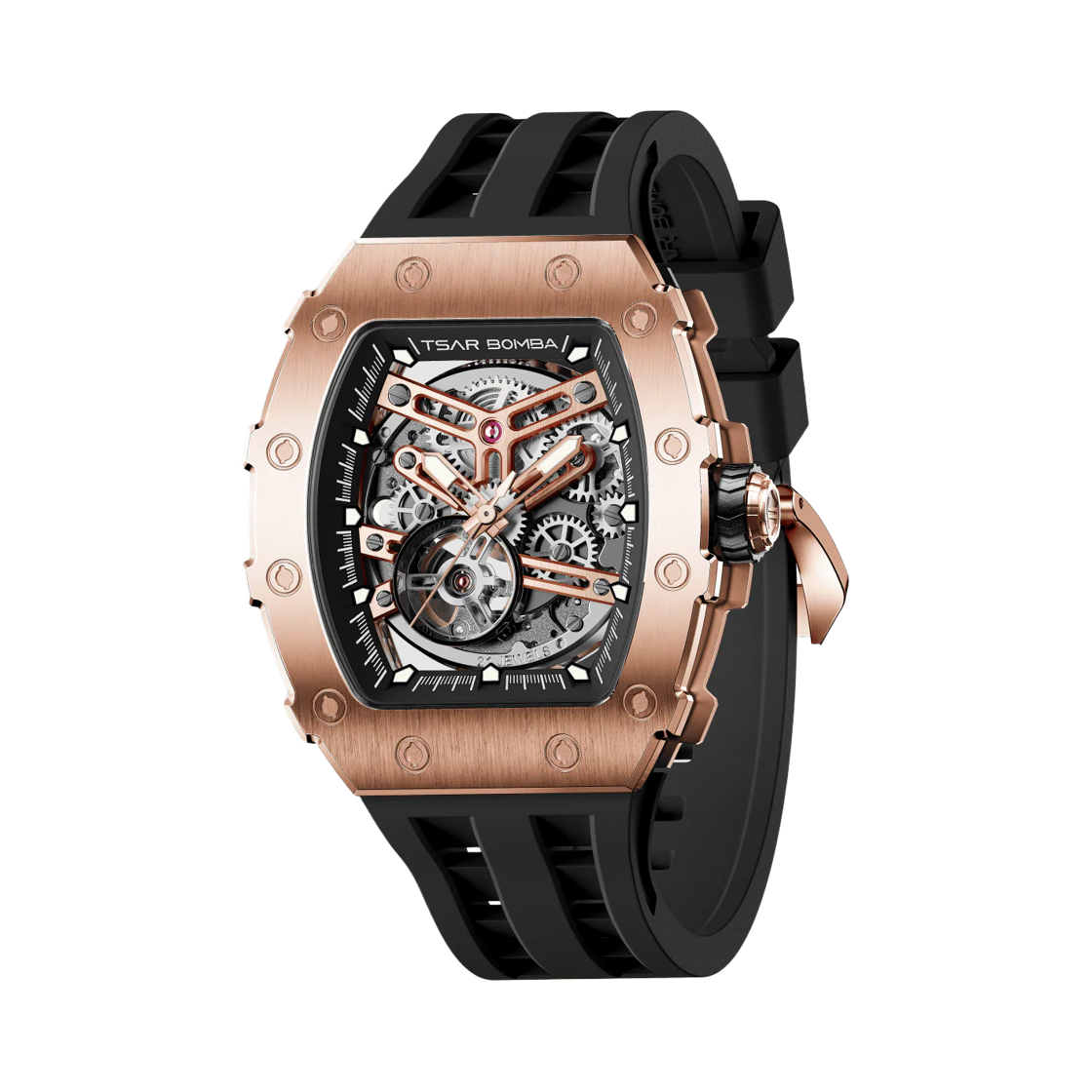 차르봄바 엘리멘탈 오토매틱 TB8208A 로즈골드 블랙(Tsar Bomba Elemental Automatic TB8208A-46 Rose Gold Black)