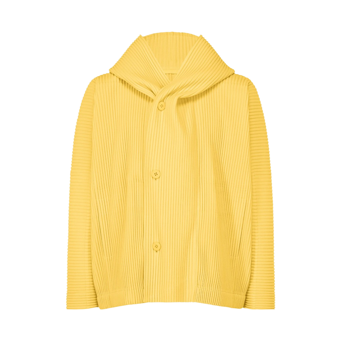 옴므 플리세 이세이 미야케 MC 마치 후드 자켓 아가베 옐로(Homme Plisse Issey Miyake MC March Hooded Jacket Agave Yellow) - 1