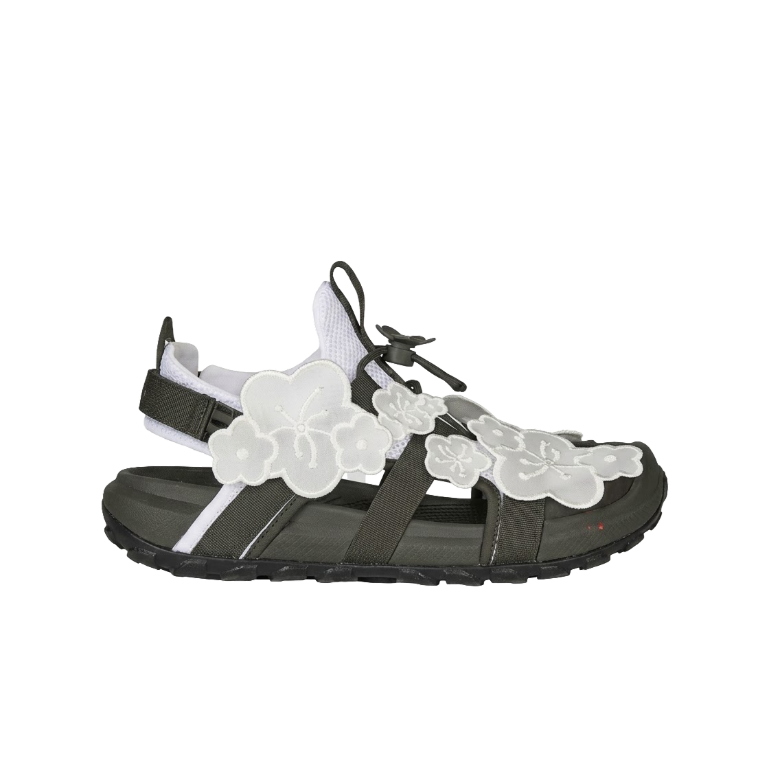 (W) 노스페이스 x 세실리에 반센 샌들 TNF 화이트 포레스트 나이트 그린((W) The North Face x Cecilie Bahnsen  Sandals  TNF White Forest Night Green)