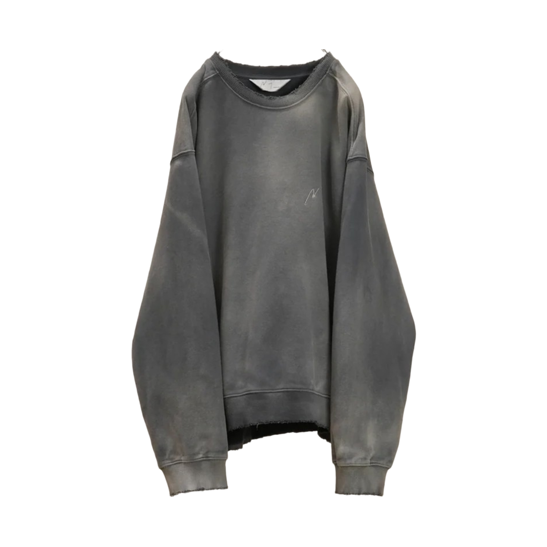 안셀름 언이븐니스 스웨트셔츠 그레이(Ancellm Unevenness Sweatshirt Gray)