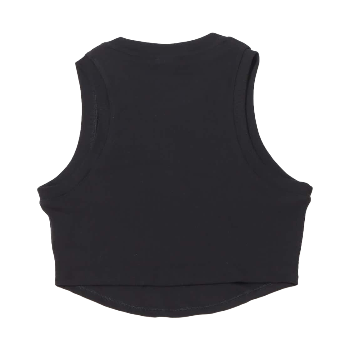 (W) 나이키 스포츠 에센셜 립드 크롭 탱크탑 블랙 세일 - US/EU((W) Nike Sport Essential Ribbed Cropped Tank Top Black Sail - US/EU) - 2