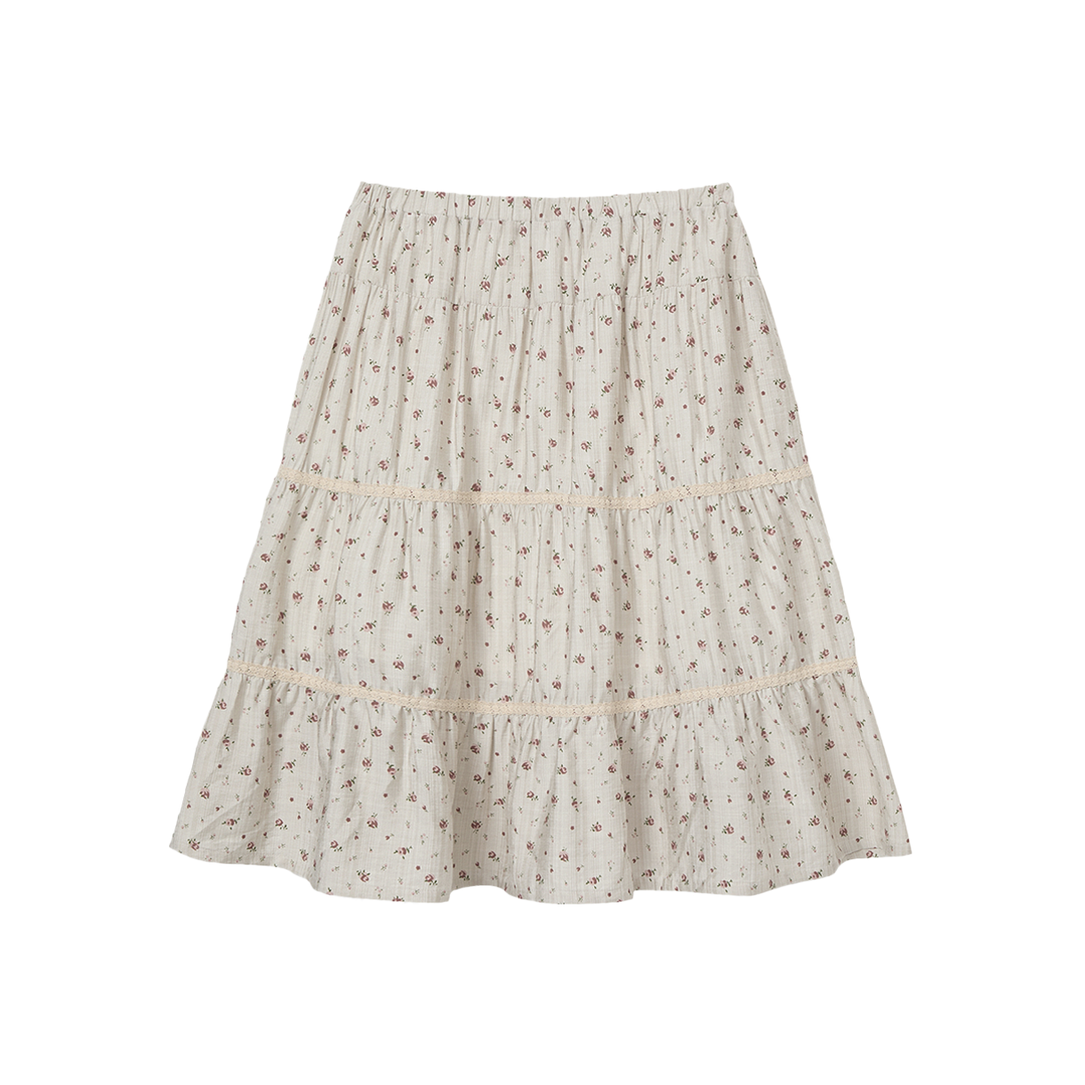 [오프라인 전용] 에이이에이이 우먼 패턴 티어드 스커트 베이지 - 26SS([오프라인 전용] AEAE Women Pattern Tiered Skirt Beige - 26SS) - 2