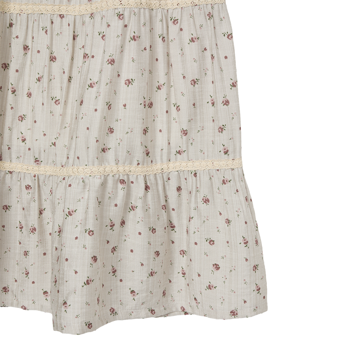 [오프라인 전용] 에이이에이이 우먼 패턴 티어드 스커트 베이지 - 26SS([오프라인 전용] AEAE Women Pattern Tiered Skirt Beige - 26SS) - 4