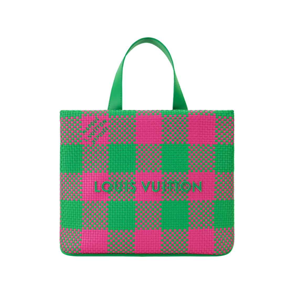 N40891 Louis Vuitton Mini Shopper Tote Pink Green