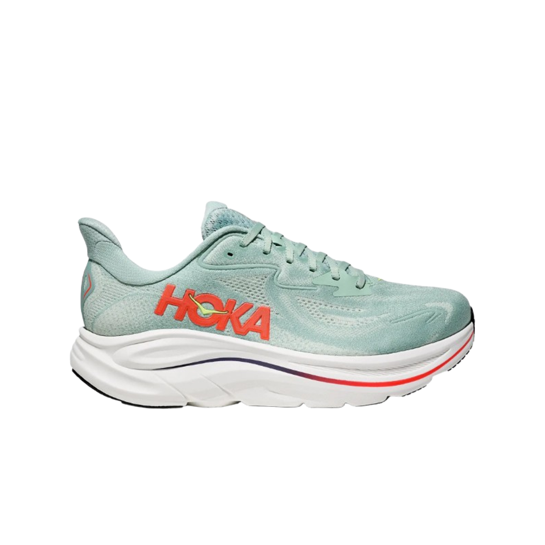 1162030-SGNN Hoka Clifton 10 Sage Neon Flame - Regular