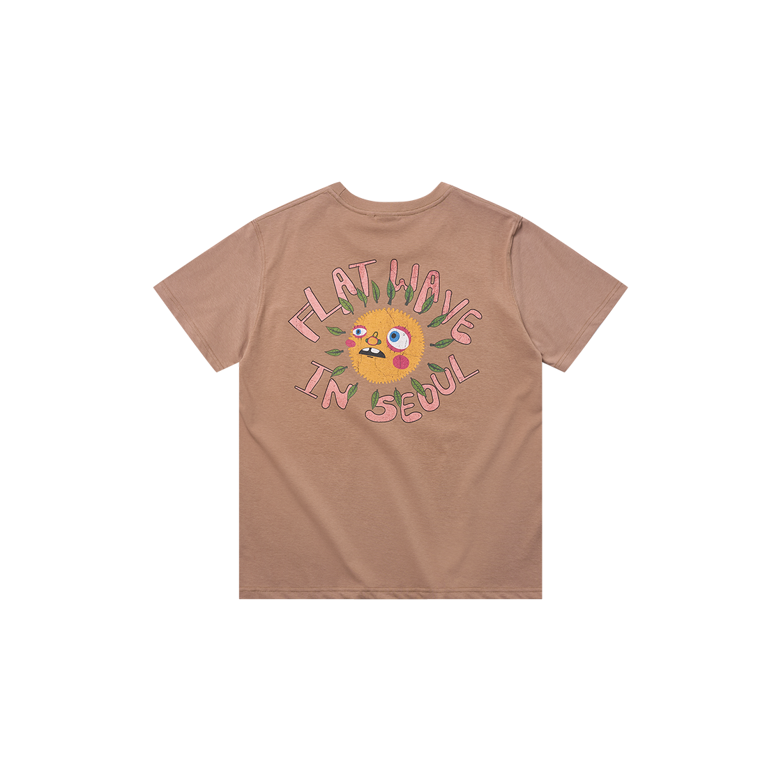 플랫웨이브 인 서울 니로 프린트 티셔츠 브라운(Flatwave in Seoul Nilo Print T-Shirts Brown) - 2
