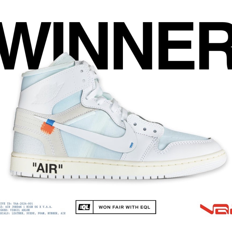 Jordan 1 x Virgil Abloh Archive Retro High Alaska White 착용 스타일