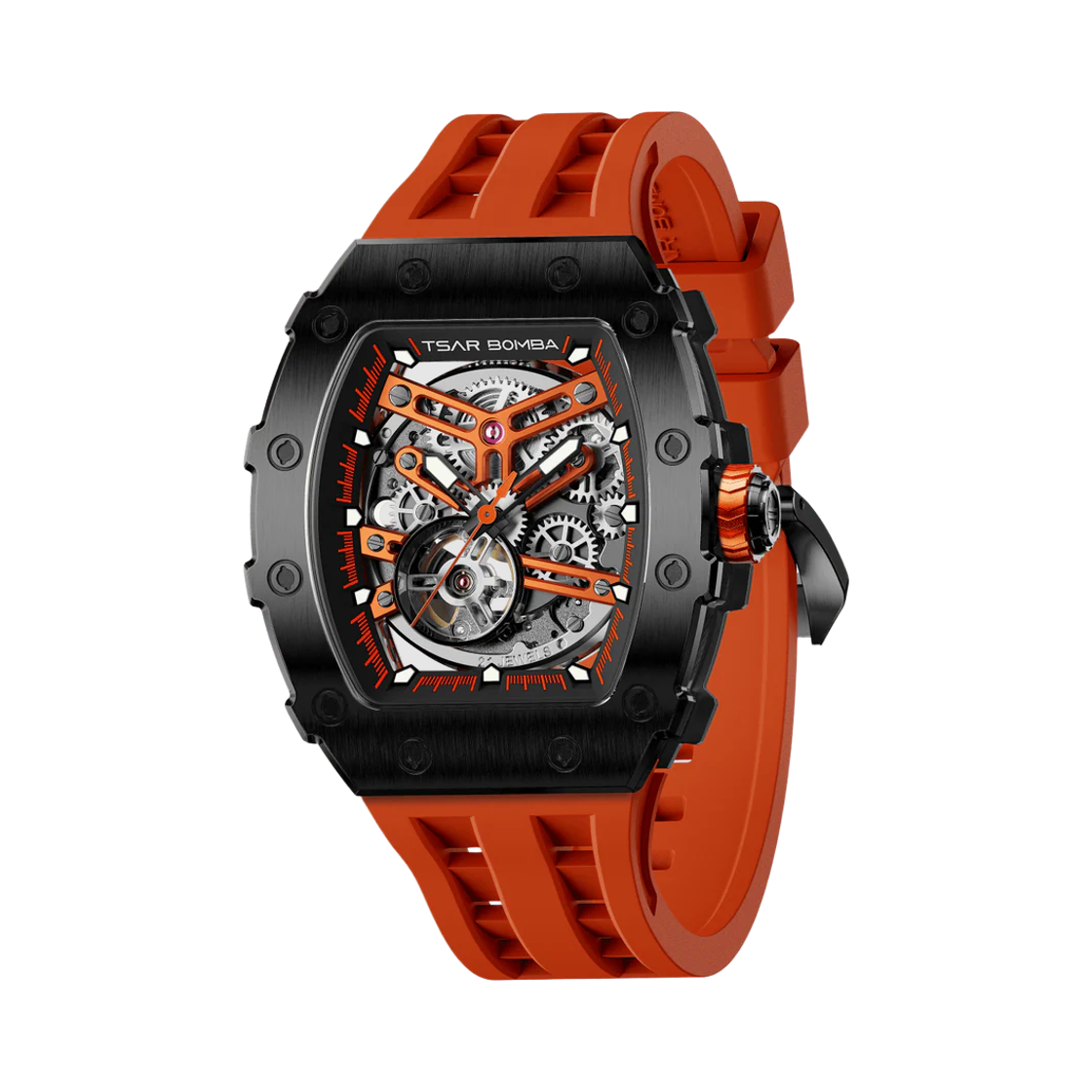 차르봄바 엘리멘탈 오토매틱 TB8208A 블랙 오렌지(Tsar Bomba Elemental Automatic TB8208A-40 Black Orange)