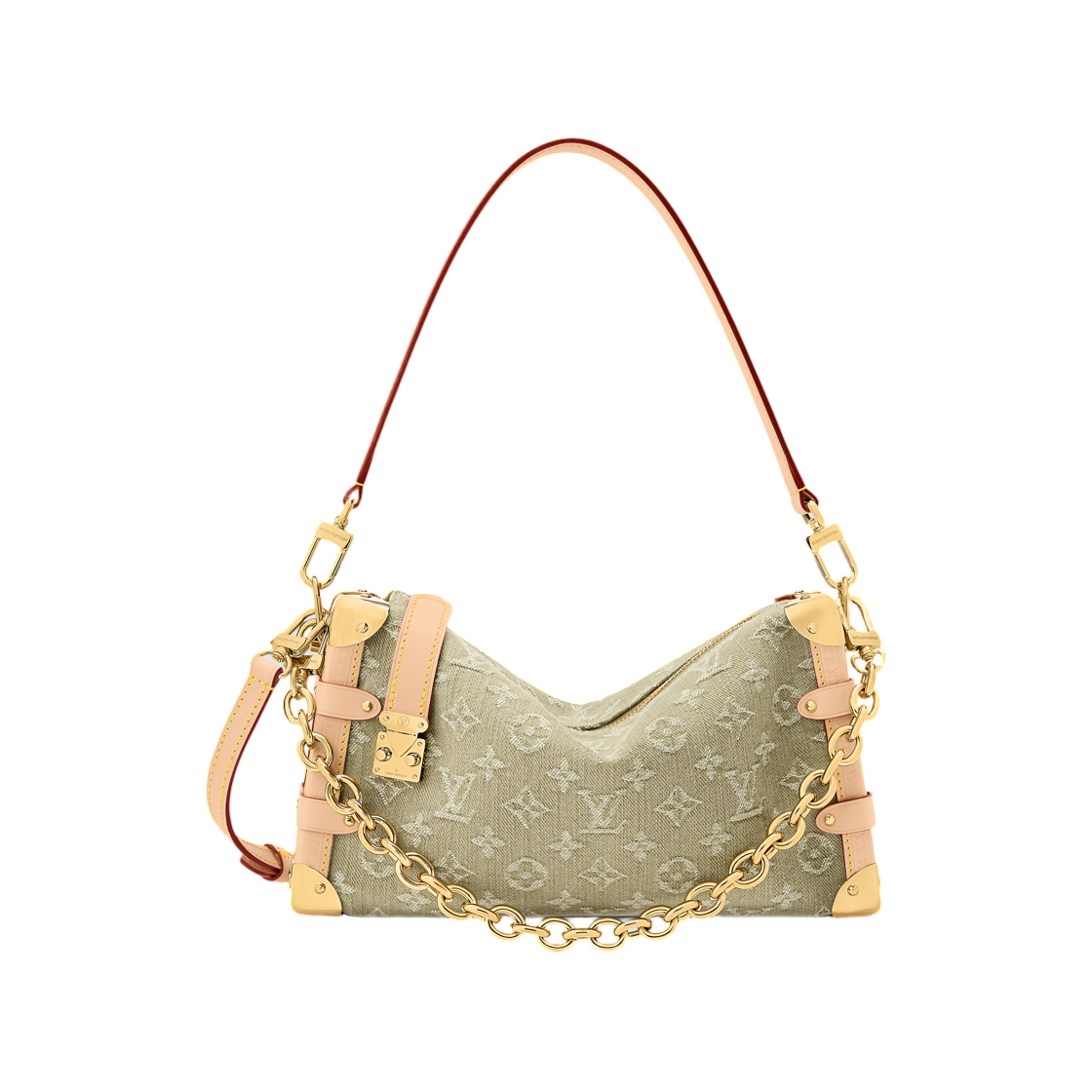 M27451 Louis Vuitton Side Trunk MM East West Denim Khaki