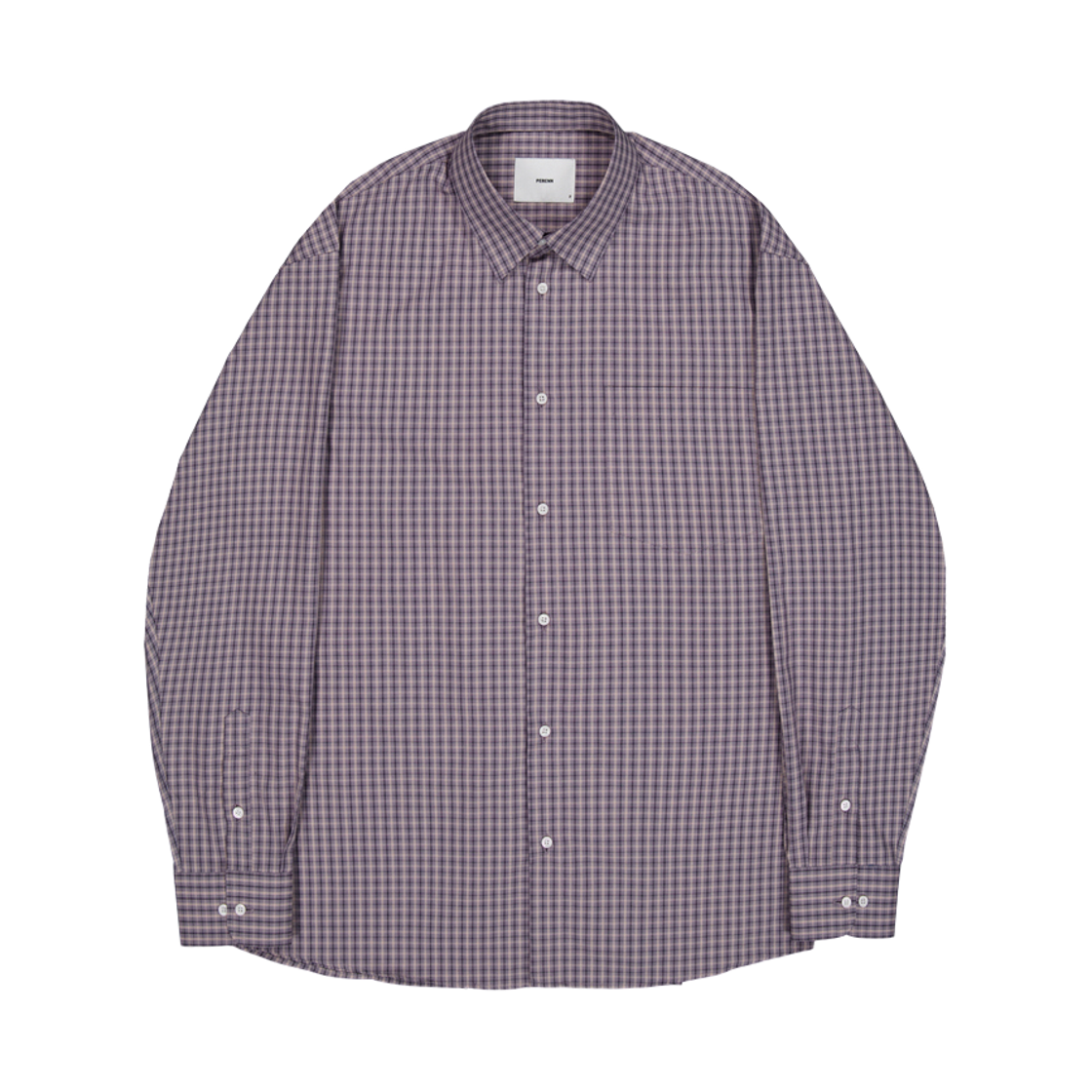 퍼렌 릴렉스드 셔츠 퍼플 그레이(PERENN Relaxed Shirts Purple Gray)