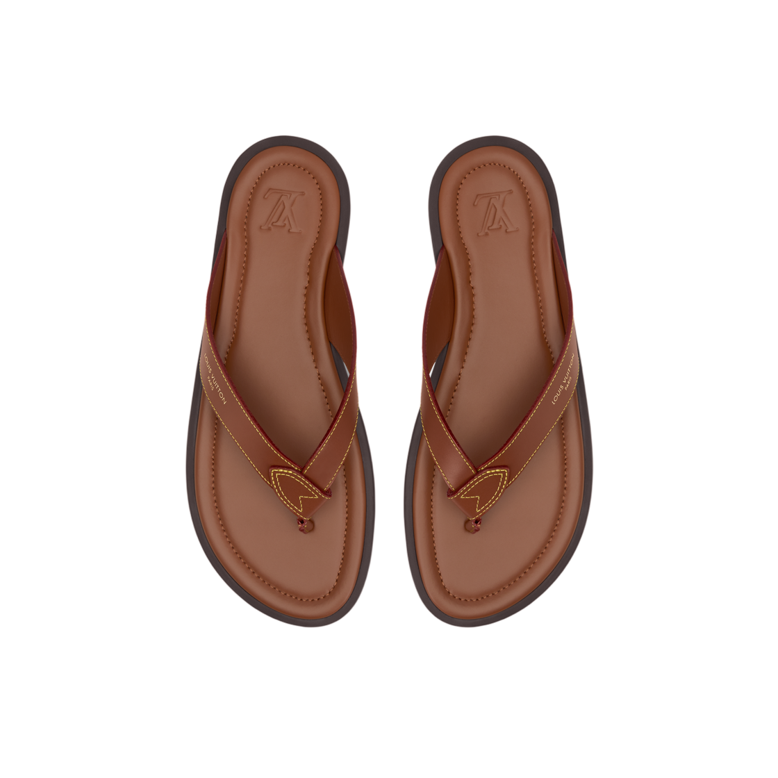 루이비통 LV 선셋 레이스 샌들 꼬냑 브라운(Louis Vuitton LV Sunset Lace Sandals Cognac Brown) - 2