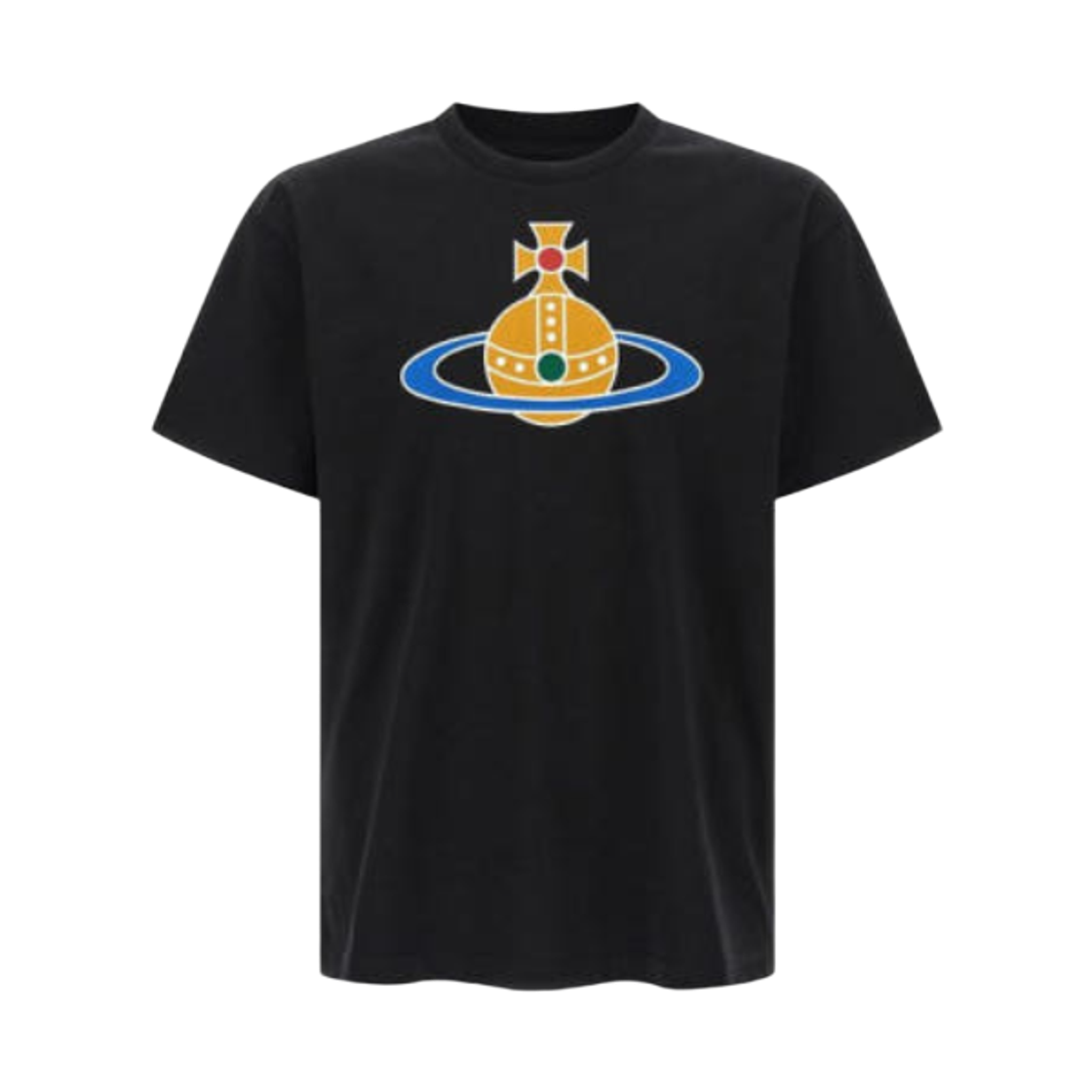 3G01004S-J001M-N401 Vivienne Westwood Oversized Orb Classic T-Shirt Black