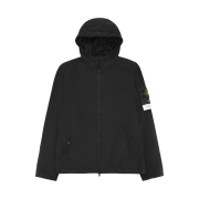 Stone Island 4100001 Crinkle Reps NY Hooded Jacket with Wind Resistance and Anti-Drop Black - 26SS